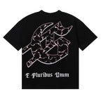 Godspeed T-shirts Technology Gaze Skull Printing Cotton Casual Short Sleeve Men and Women