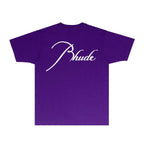 Rhude T-shirts Printed Trendy Pure Cotton