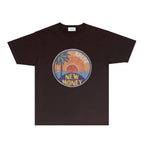 Rhude T-shirts Printed Trendy Pure Cotton