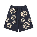 Denim Tears Shorts Yellow floral cotton