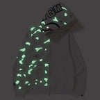 Bathing Ape Ape Head Camouflage Stitching Sweatshirt Hooded Zipper Fleece Jacket