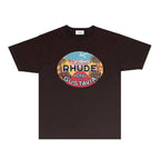 Rhude T-shirts Printed Trendy Pure Cotton