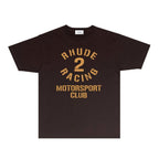 Rhude T-shirts Printed Trendy Pure Cotton