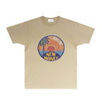 Rhude T-shirts Printed Trendy Pure Cotton