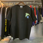 Rhude T-shirts Coconut Racing Printed Cotton Casual Short Sleeves Men and Women