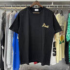Rhude T-shirts Letter Printed Cotton Casual Short Sleeve Men and Women