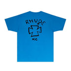 Rhude T-shirts Printed Trendy Pure Cotton