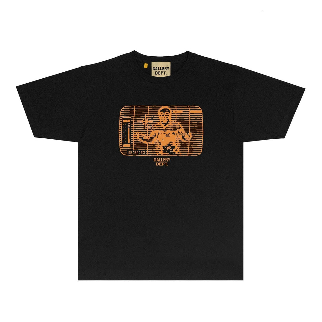 Gallery Dept T Shirt Retro Printed Loose Short-Sleeved Shirt