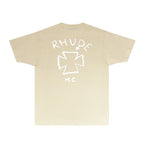 Rhude T-shirts Printed Trendy Pure Cotton