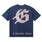 Godspeed T-shirts Skull Baseball Players Printed Cotton Casual Short Sleeves Men and Women