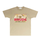 Rhude T-shirts Printed Trendy Pure Cotton
