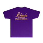 Rhude T-shirts Printed Trendy Pure Cotton