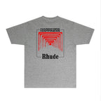 Rhude T-shirts Printed Trendy Pure Cotton