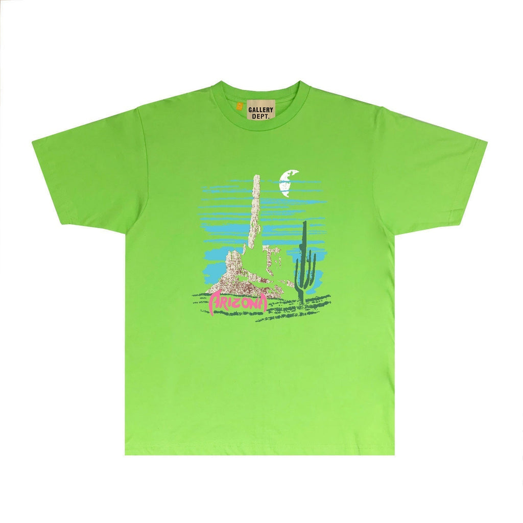 Gallery Dept T Shirt Retro Printed Loose Short-Sleeved Shirt