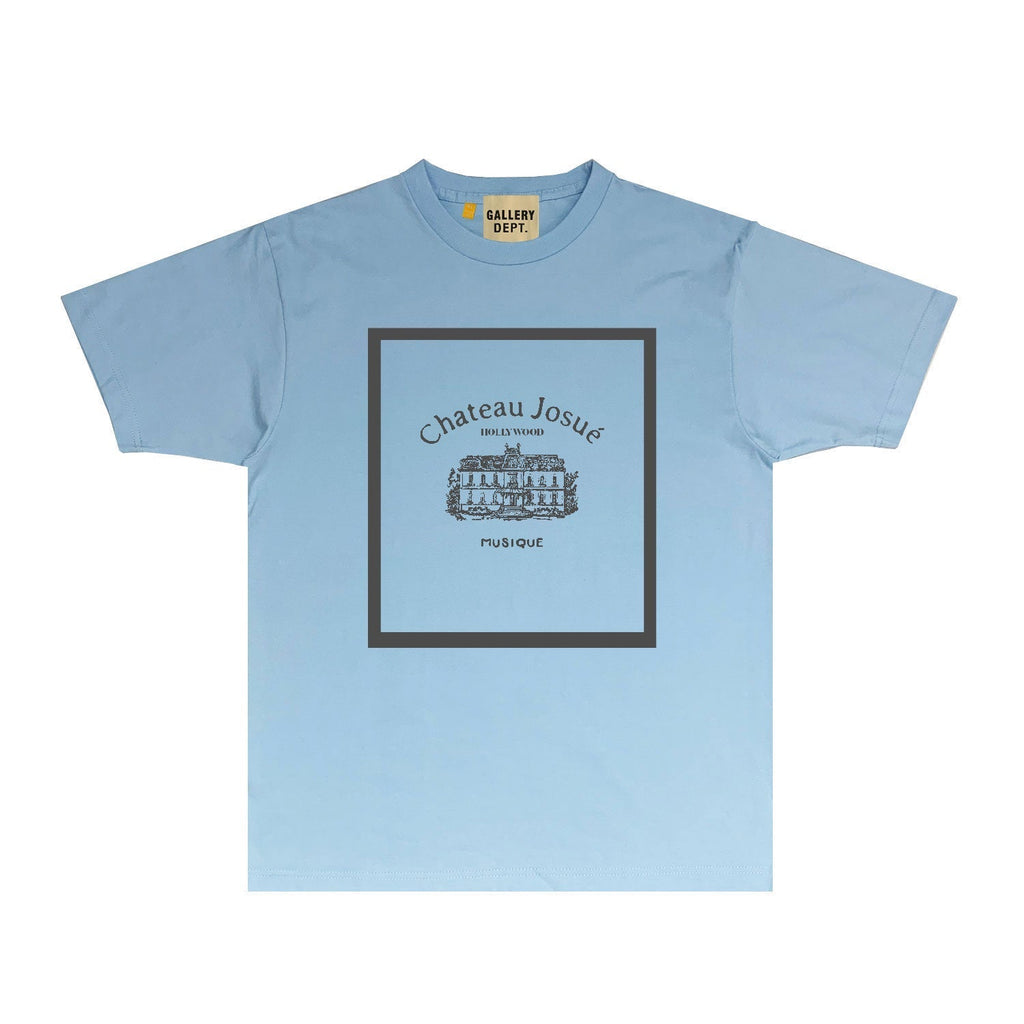 Gallery Dept T Shirt Retro Printed Loose Short-Sleeved Shirt