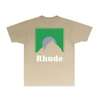 Rhude T-shirts Printed Trendy Pure Cotton