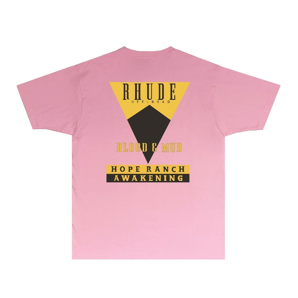 Rhude T-shirts Printed Trendy Pure Cotton