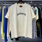 Godspeed T-shirts Skull Rose Clock Plate Double Yarn Cotton Casual Short Sleeve Men and Women