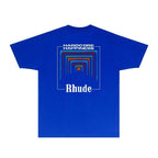 Rhude T-shirts Printed Trendy Pure Cotton