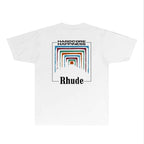 Rhude T-shirts Printed Trendy Pure Cotton