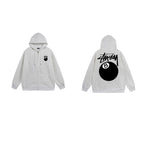 Stussy Hoodie Zip-Up Cardigan Fleece Hooded Sweater