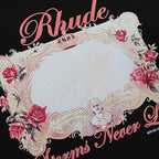 Rhude T-shirt Rose Mirror Print Short Sleeve T-shirt