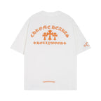 Chrome Heart T Shirts CROW Summer Short Sleeve Embroidery Crew Neck Loose