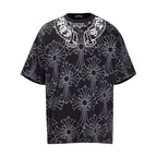 Chrome Heart T Shirts Croatian Horseshoe Full Cross Sanskrit Short Sleeve