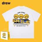 Drew T-shirts Short Sleeve T-shirt Alphabet Graffiti Print