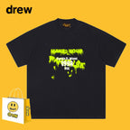 Drew T-shirts Smiley Face Short-Sleeved T-shirt Men's Short-Sleeved T-shirt