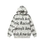 Denim Tears Hoodie Alphabet Cardigan Hooded Sweater