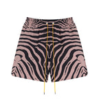 Rhude T-shirt Zebra Letter Embroidery Casual Short Sleeve Shirt, Shorts