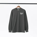 Gallery Dept T-shitrs Vintage Letter Print round Neck Long Sleeve T-shirt