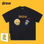 Drew T-shirts Mushroom Cola Print Loose