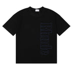 Rhude T-shirt Micro Label Letter Skull Print Short Sleeve T-shirt