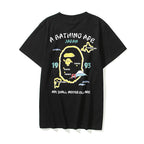 Bathing Ape T-Shirt Summer Golden Printing Plus Size Loose Short Sleeve T-shirt