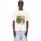 Rhude T-shirt Ski Theme Letter Print Short Sleeve T-shirt