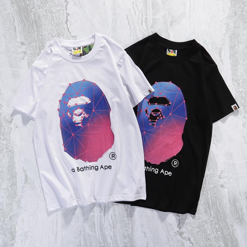 Bathing Ape T-Shirt Camouflage Cotton Short Sleeve T-shirt Half Sleeve