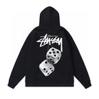 Stussy Hoodie Fall/Winter Fleece Hooded Sweater