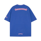 Chrome Heart T Shirts Sanskrit cross print embroidery casual loose