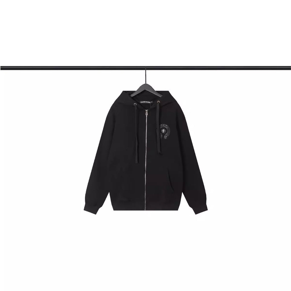 Chrome Heart Hoodie Croix Cross Hooded Sweater Loose Zip Hoodie