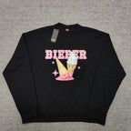 Drew House Sweatshirts Unisex Ice Cream Pattern Fleece Crew Neck Sweater