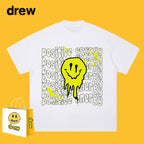 Drew T-shirts Short-Sleeved Clothes T-shirt Smiley Face Graffiti