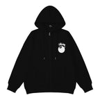 Stussy Hoodie Embroidered Fleece Fashion Hooded Sweater