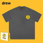Drew T-shirts Short Sleeve Cola Loose round Neck
