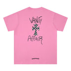 Chrome Heart T Shirts Graffiti Cross Sanskrit Short Sleeve T-Shirt