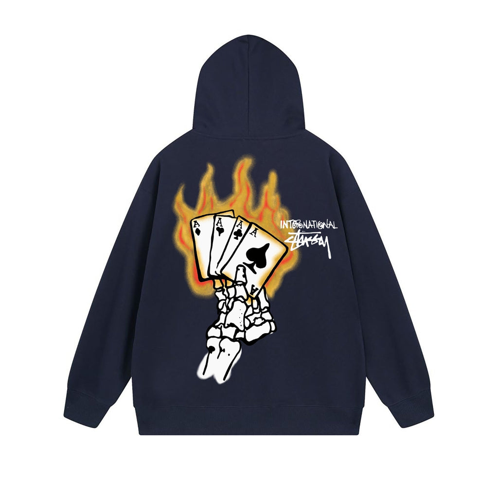 Stussy Hoodie Zip Cardigan Hooded Sweater