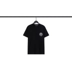 Chrome Heart T Shirts Sanskrit Cross Print Loose Short Sleeve T-Shirt