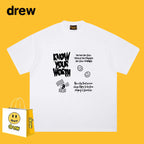 Drew T-shirts T-shirt Short Sleeve Loose round Neck Short Sleeve