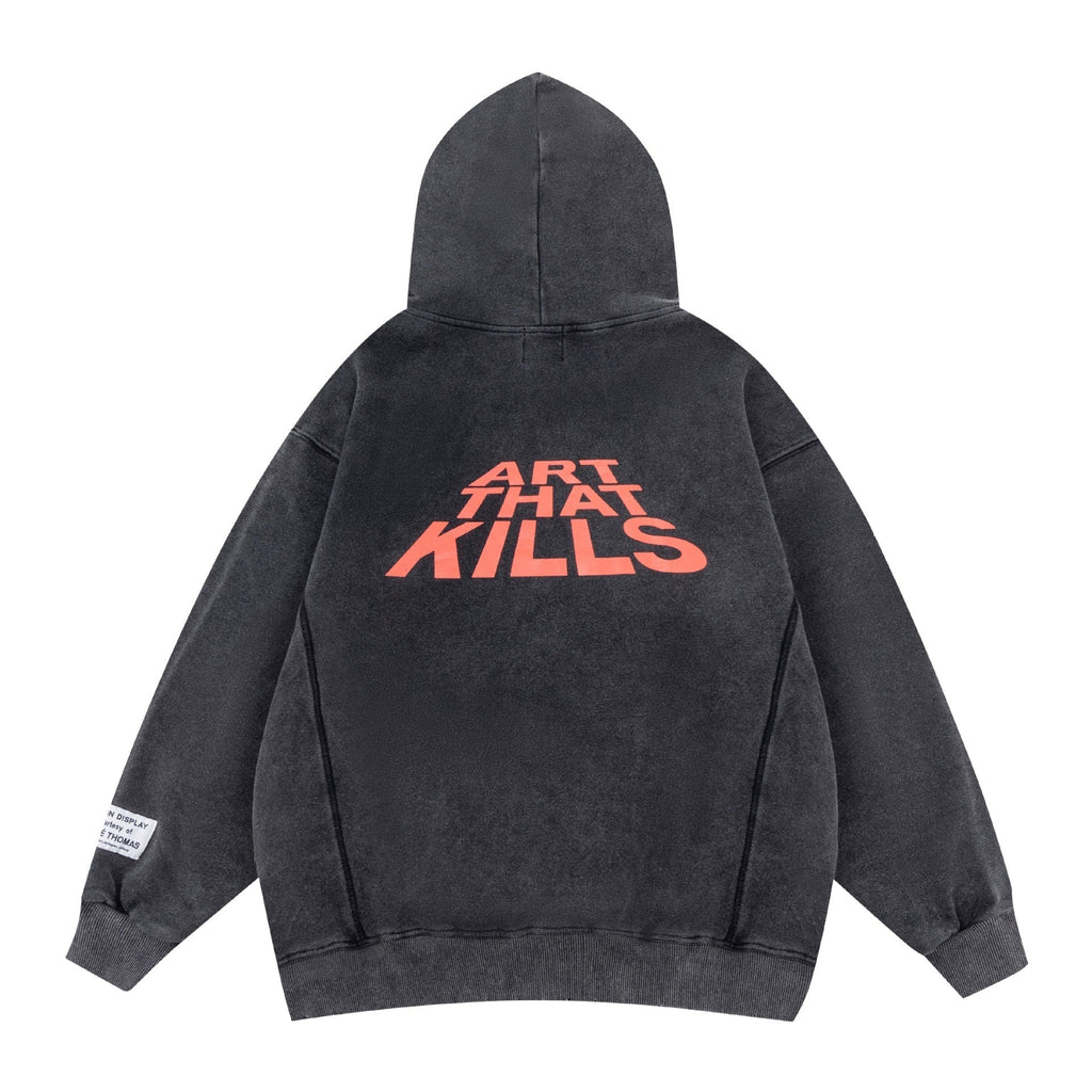 Gallery Dept Hoodie Loose Casual Distressed Hoodie